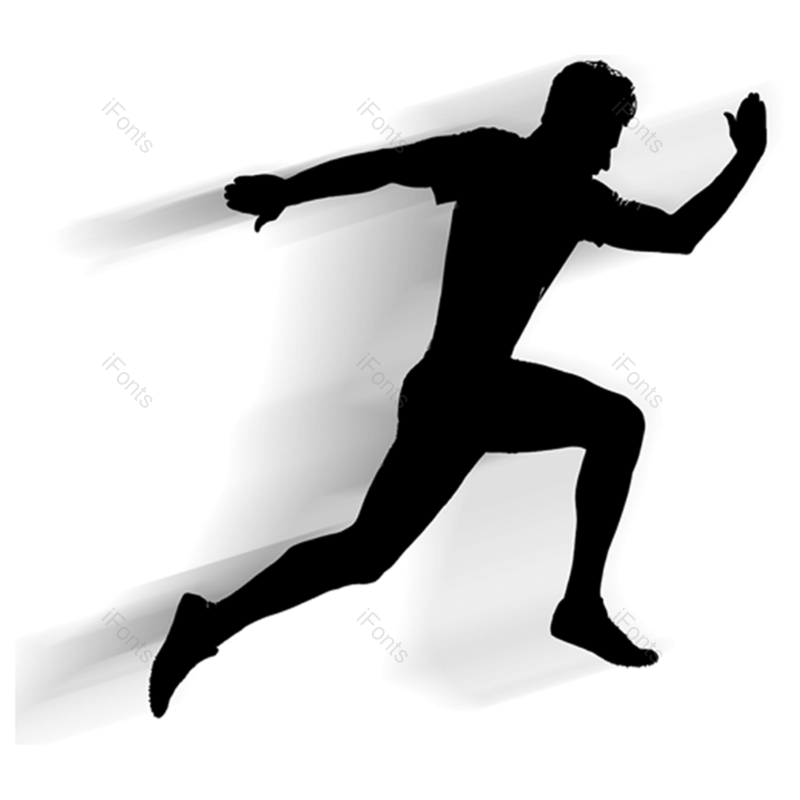 体育比赛图片,运动元素,运动会PNG,黑色剪影免抠素材